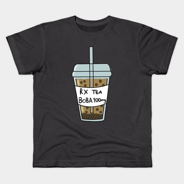 Boba 100mg Kids T-Shirt by Dango's Merch